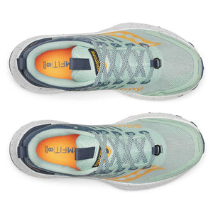 Saucony Women's Ride TR2 Trail Running Shoes Jade / Mirage - achilles heel