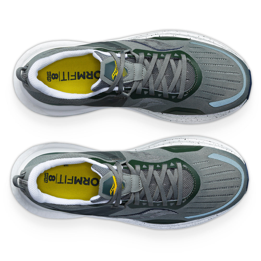 Saucony Men's Tempus Running Shoes Bough / White - achilles heel