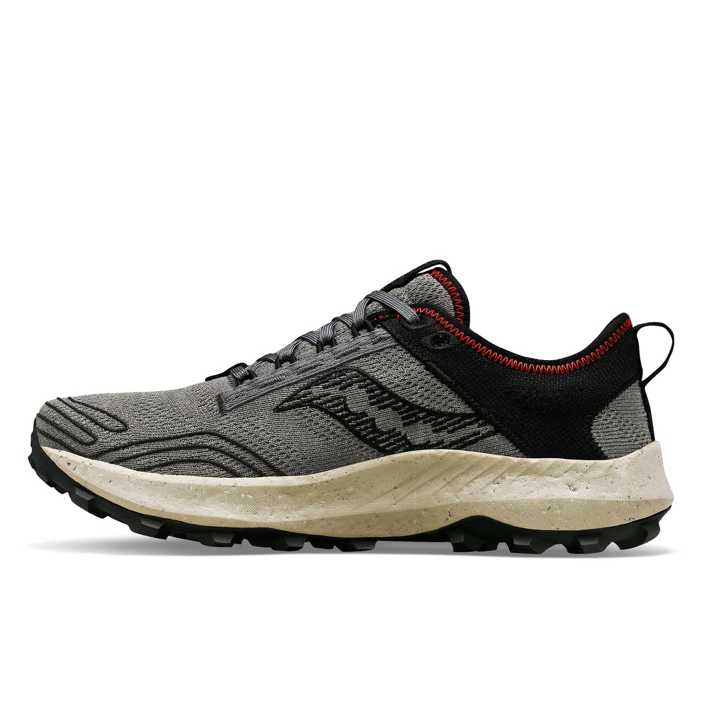 Saucony Men's Peregrine RFG Trail Running Shoes Shadow / Black - achilles heel