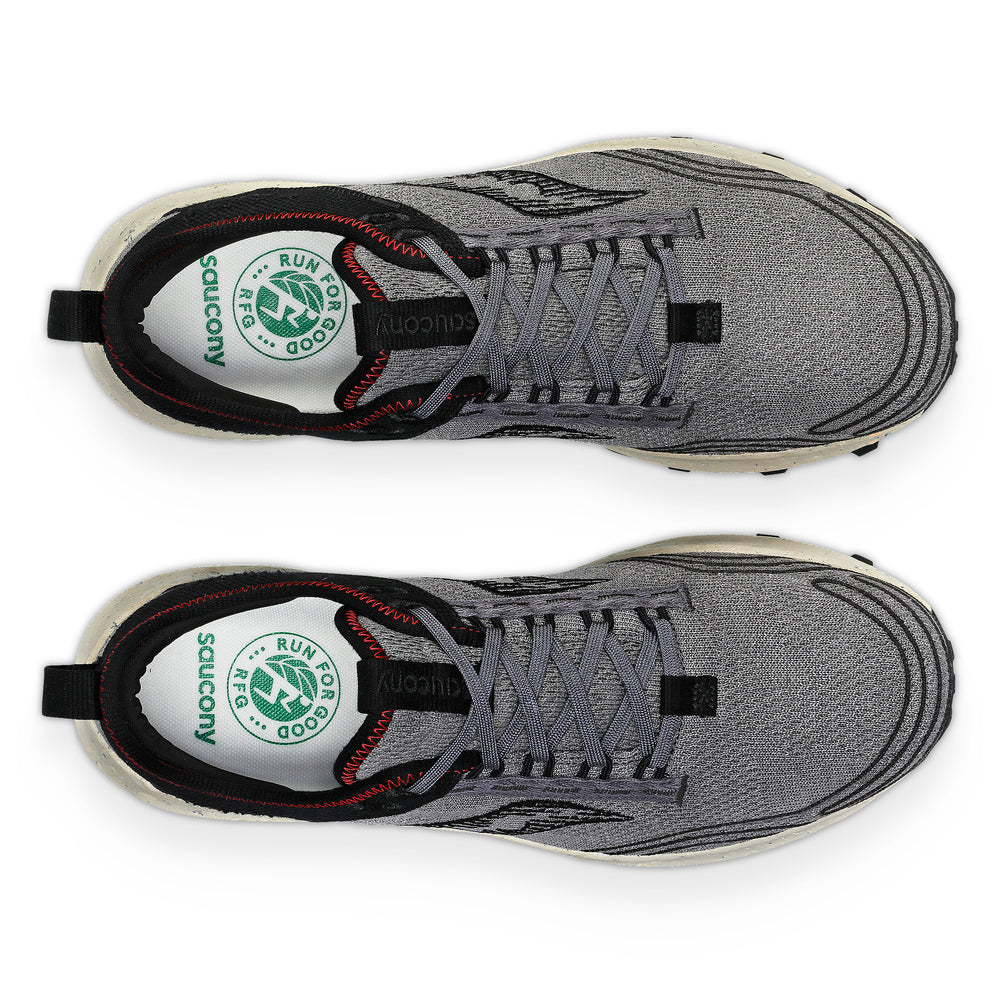 Saucony Men's Peregrine RFG Trail Running Shoes Shadow / Black - achilles heel