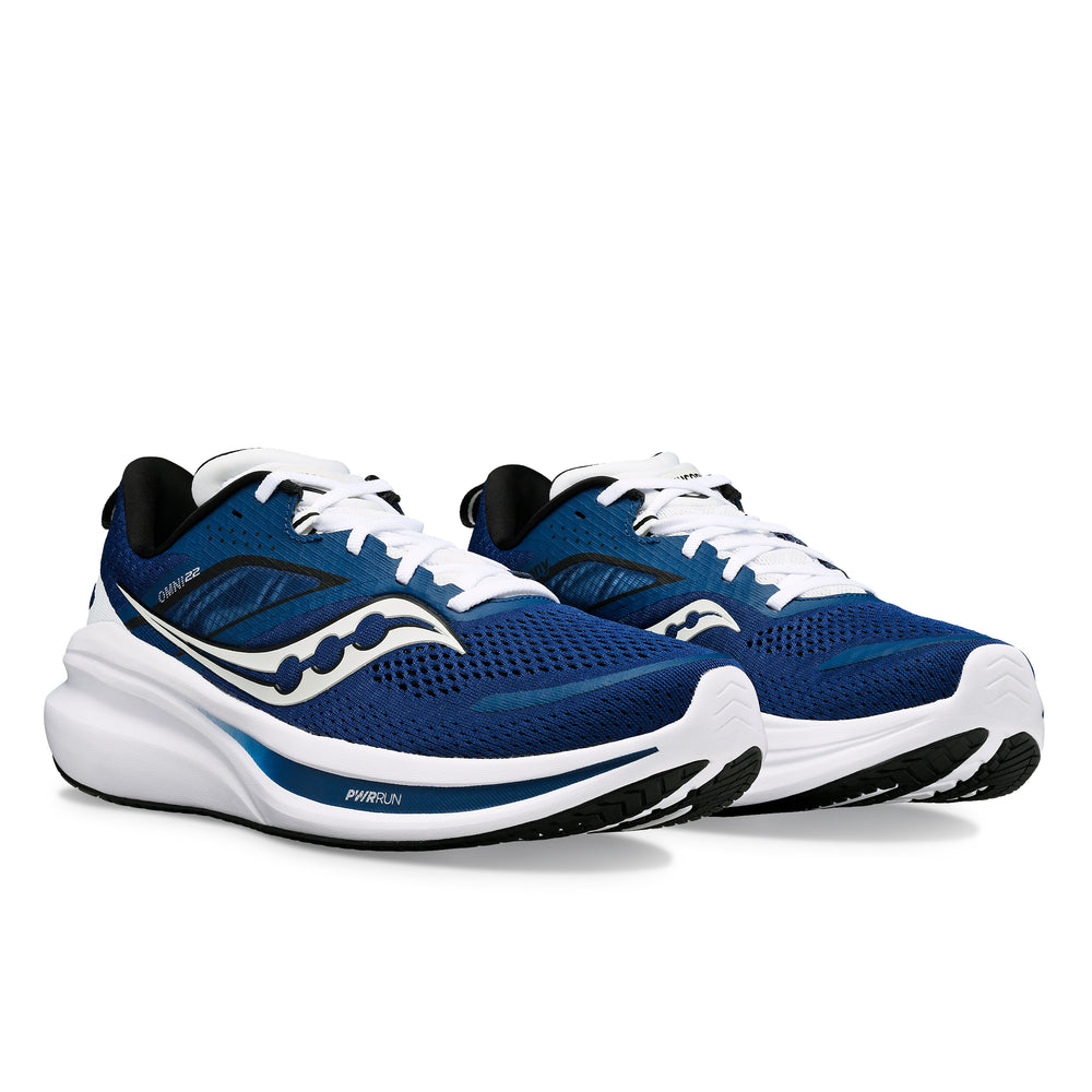 Saucony Men's Omni 22 Running Shoes Tide / White - achilles heel