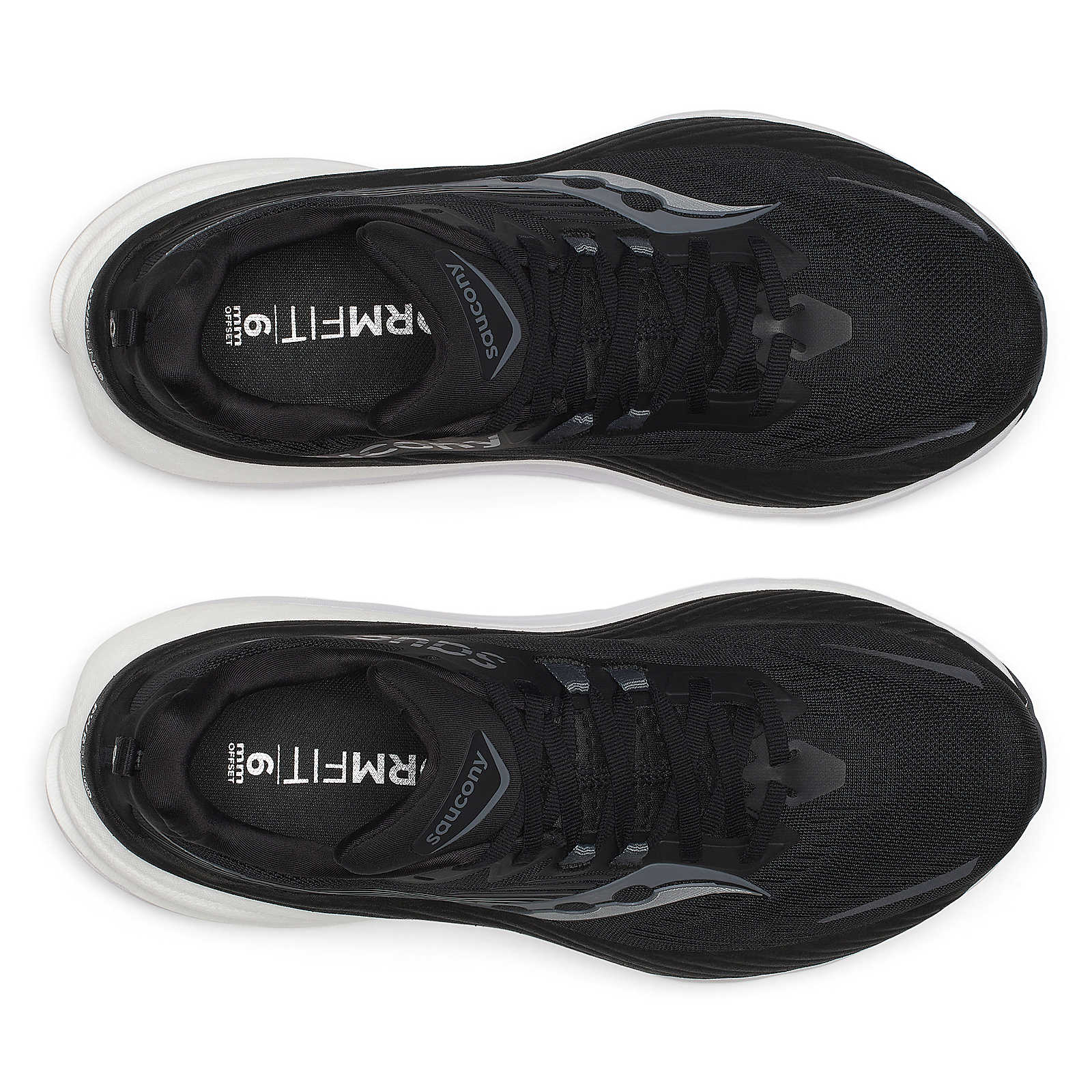 Saucony Men's Hurricane 24 Running Shoes Black / Carbon - Achilles Heel
