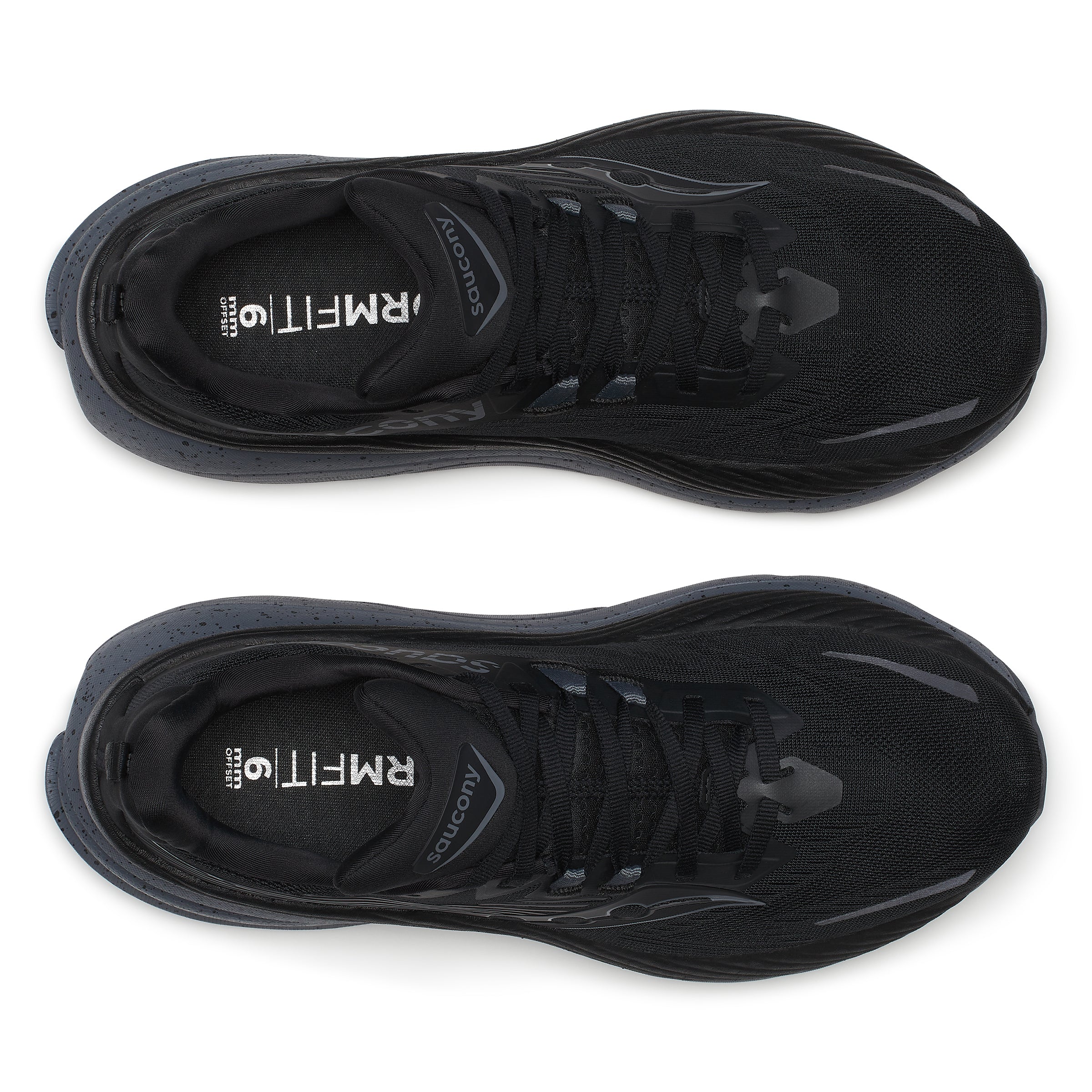 Saucony Men's Hurricane 24 Running Shoes Black / Shadow - Achilles Heel