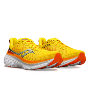 Saucony Men's Guide 17 Running Shoes Pepper / Canary - achilles heel