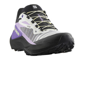 Salomon Women's Genesis Trail Running Shoes Black / White / Liberty - achilles heel