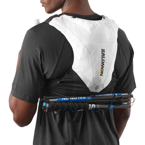 Salomon Advance Skin 5 Race Flag Set Running Vest Black / White - achilles heel