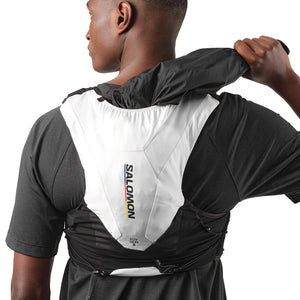 Salomon Advance Skin 5 Race Flag Set Running Vest Black / White - achilles heel