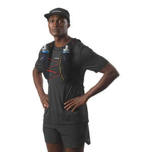 Salomon Advance Skin 5 Race Flag Set Running Vest Black / White - achilles heel