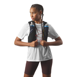 Salomon Advance Skin 5 Race Flag Set Running Vest Black / White - achilles heel