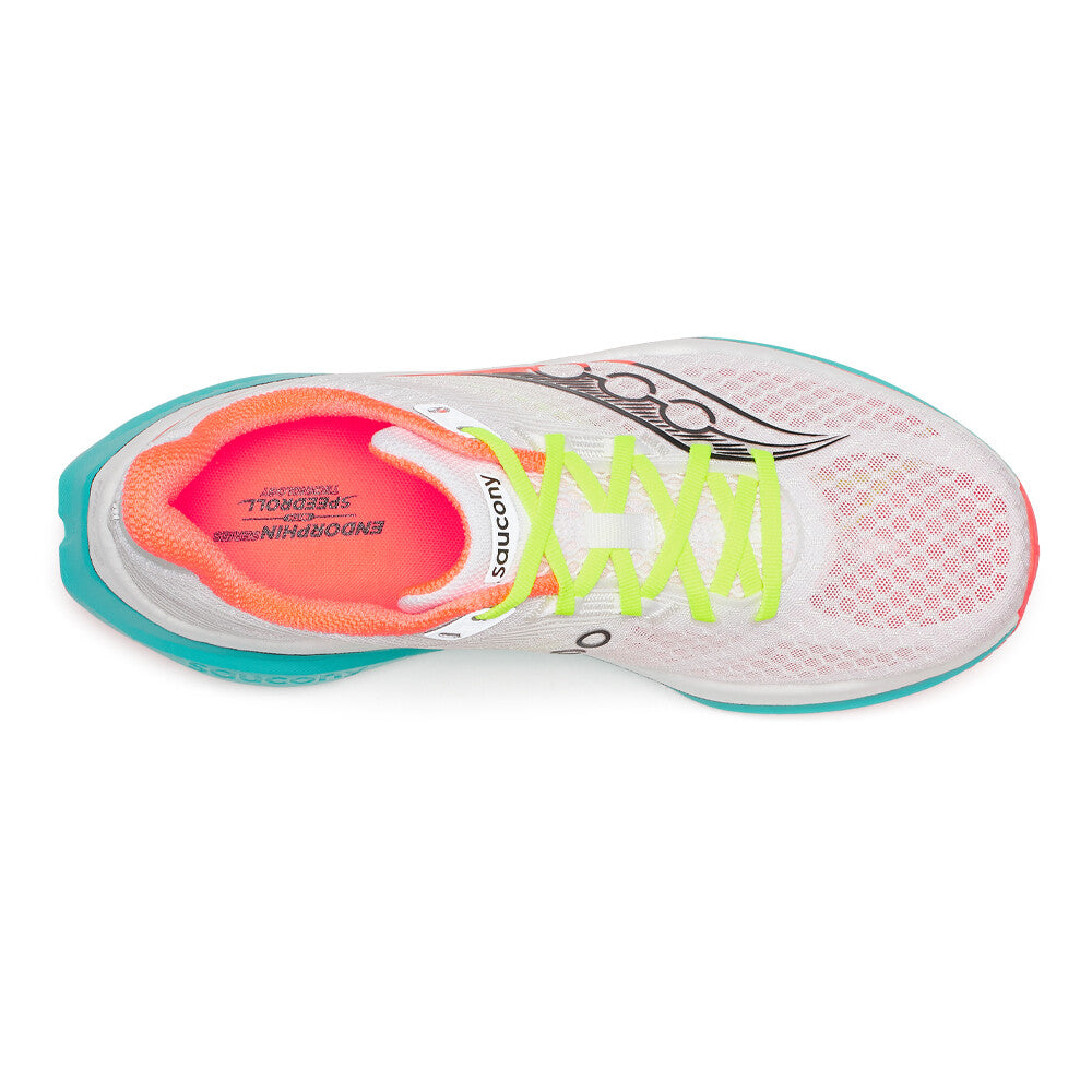 Saucony Men's Endorphin Speed 5 Running Shoes White / Mutant - achilles heel