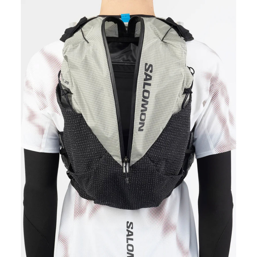 Salomon S/Lab Adventure 20 Set Running Vest Black / White - achilles heel