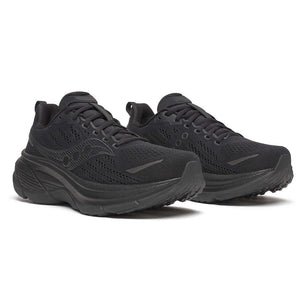 Saucony Men's Hurricane 25 Running Shoes Triple Black - achilles heel
