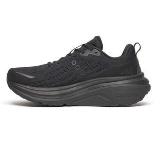Saucony Men's Hurricane 25 Running Shoes Triple Black - achilles heel