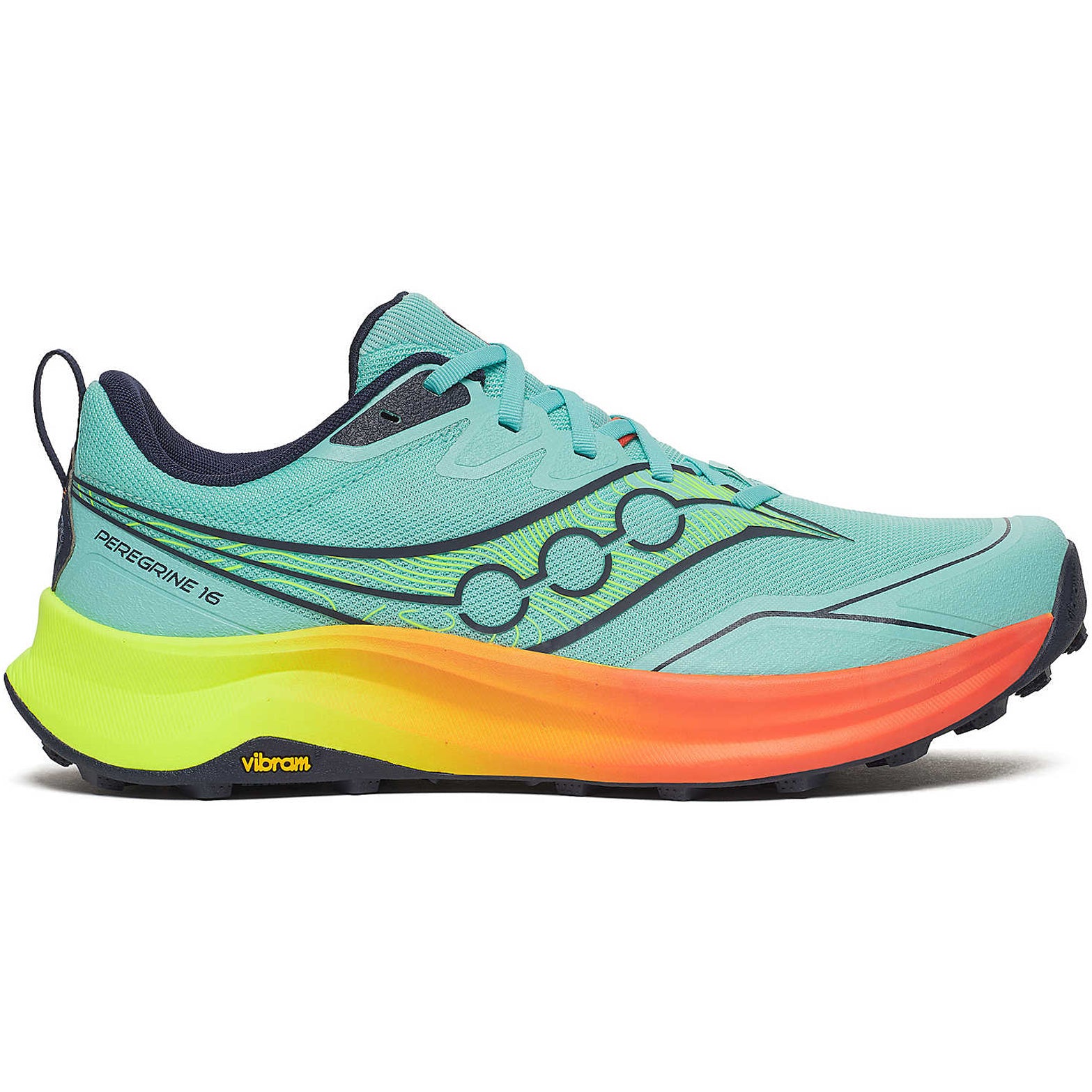 Men's Peregrine 16 Trail Running Shoe Splash / Citron