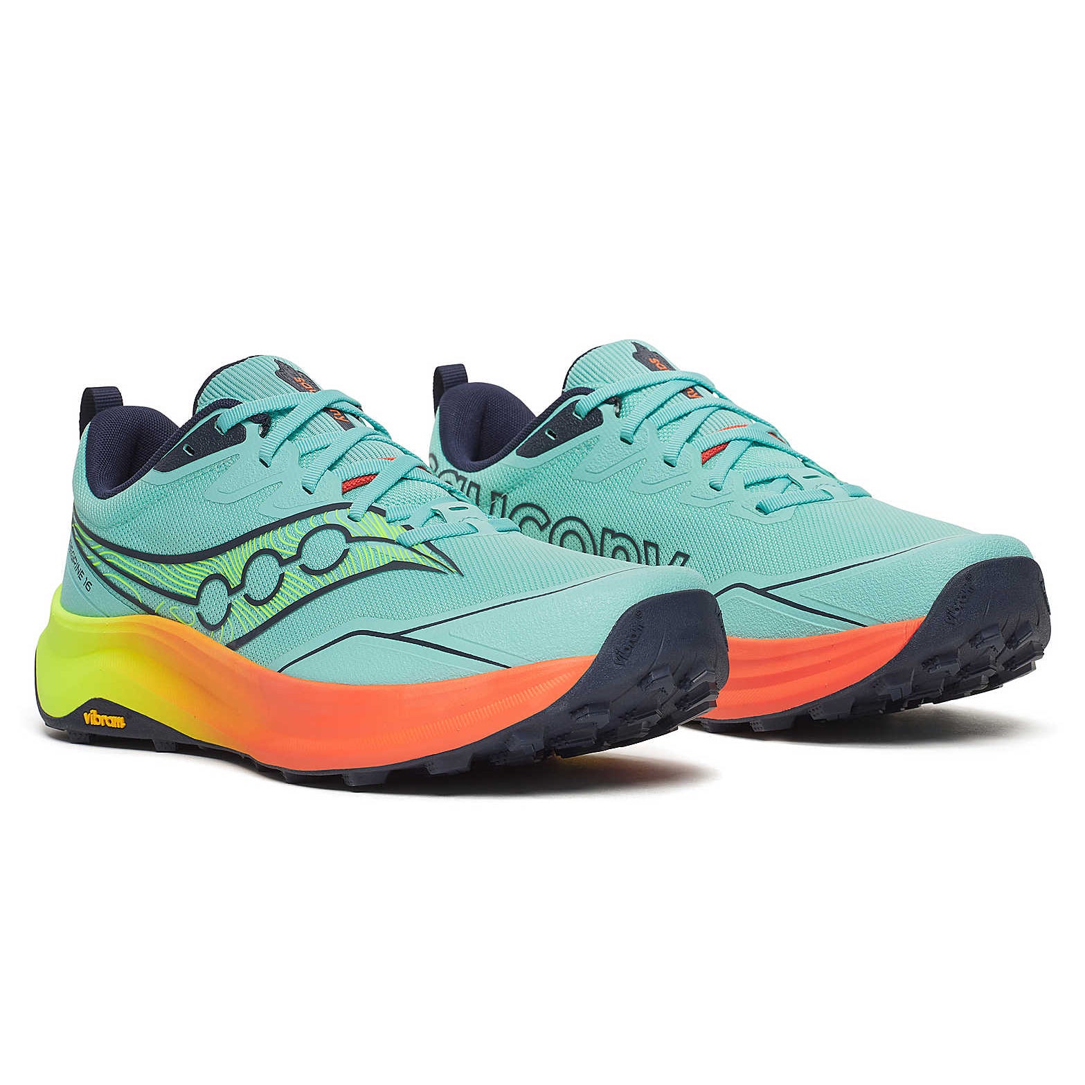 Men's Peregrine 16 Trail Running Shoe Splash / Citron