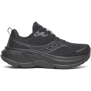 Saucony Women's Hurricane 25 Running Shoes Triple Black - achilles heel