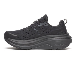 Saucony Women's Hurricane 25 Running Shoes Triple Black - achilles heel