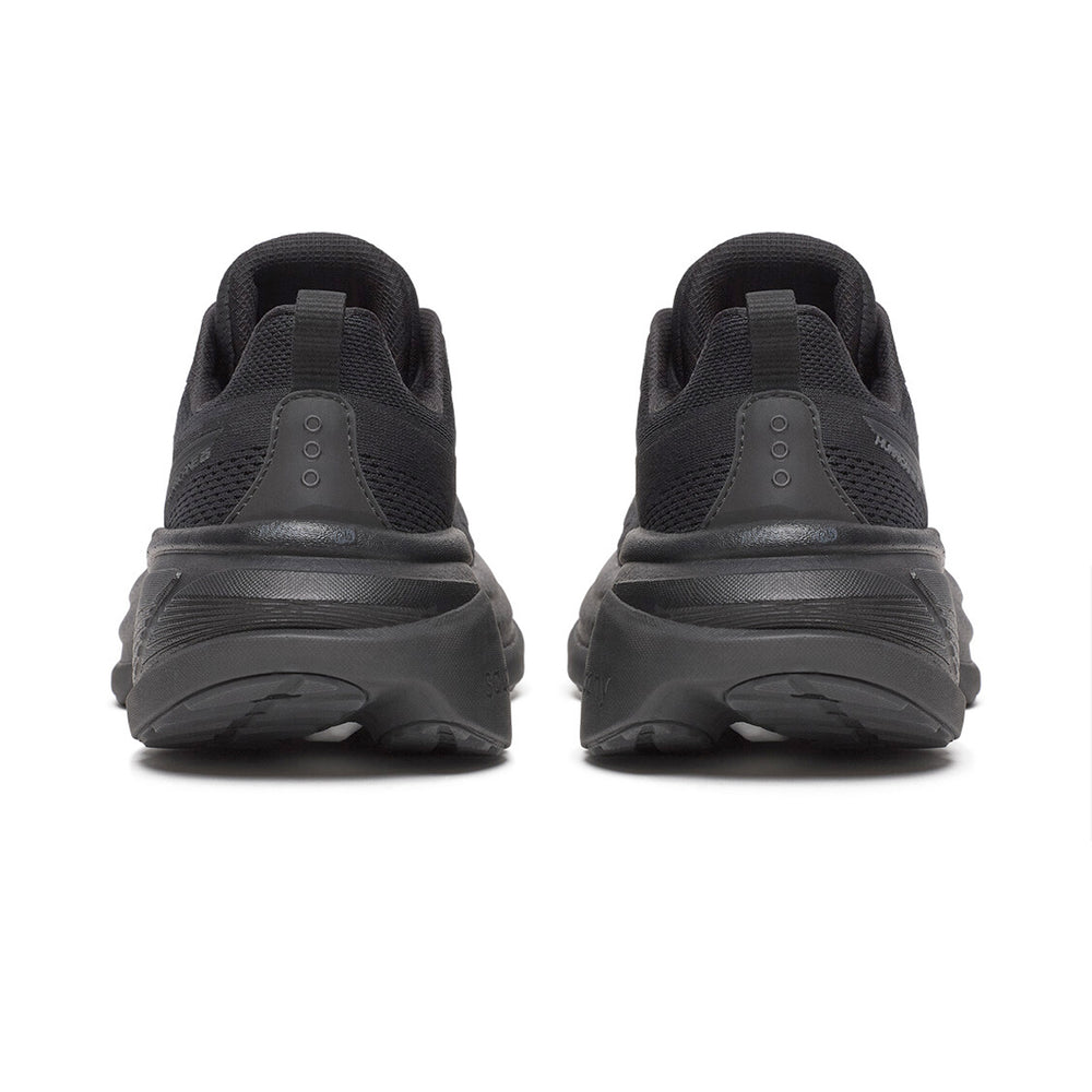 Saucony Women's Hurricane 25 Running Shoes Triple Black - achilles heel
