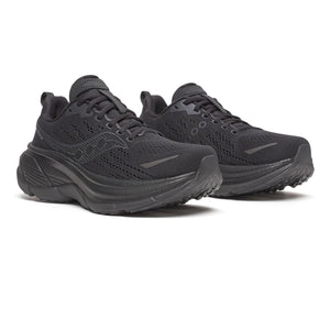 Saucony Women's Hurricane 25 Running Shoes Triple Black - achilles heel