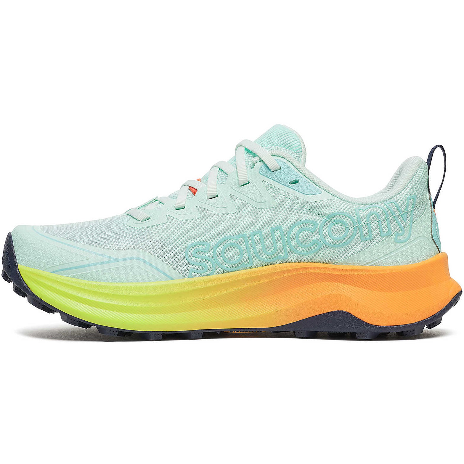 Women's Peregrine 16 Trail Running Shoes Aqua / Citron