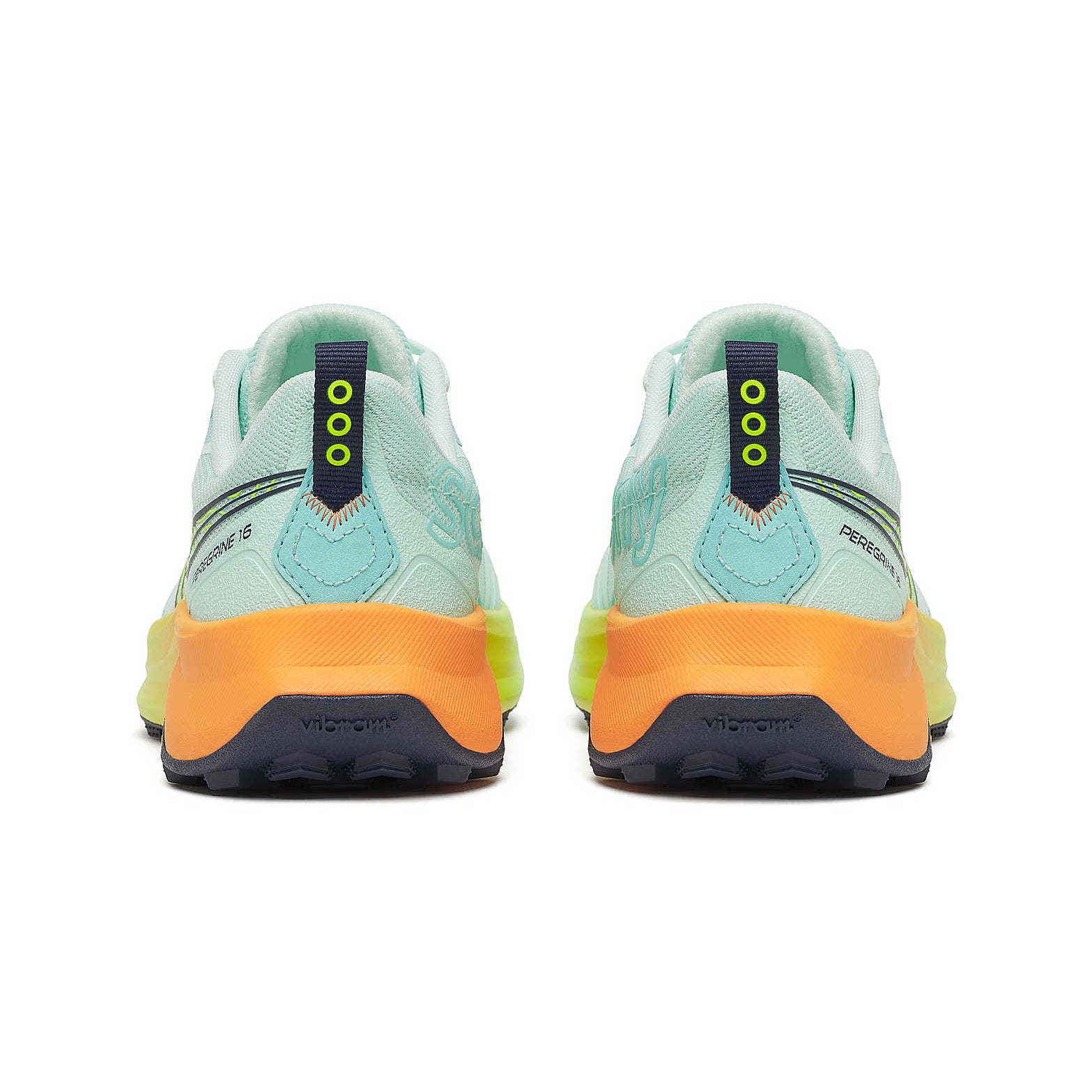 Women's Peregrine 16 Trail Running Shoes Aqua / Citron