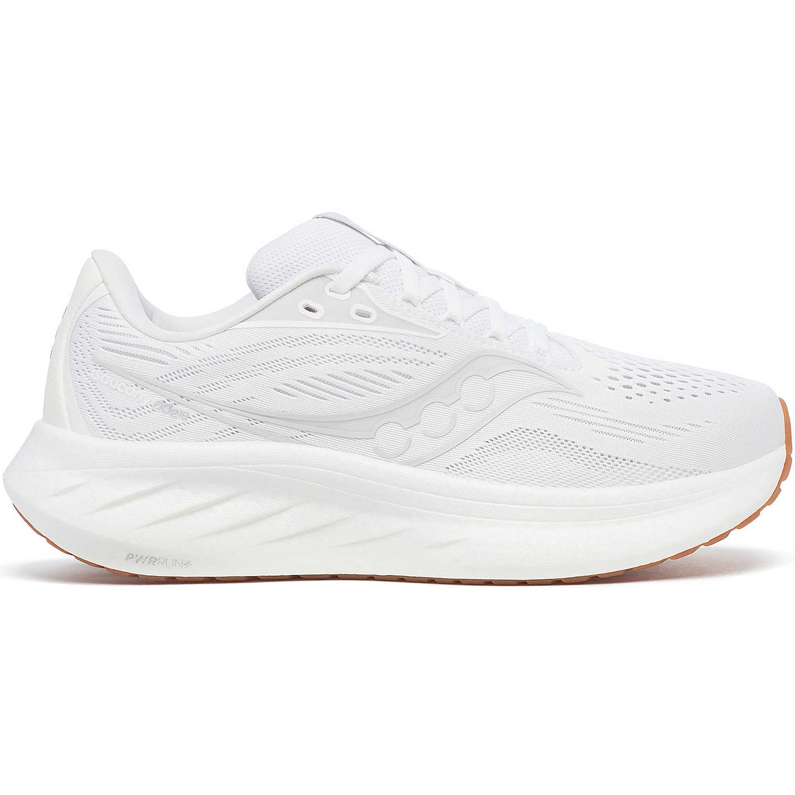 Women's Ride 18 Running Shoes White / Gum - Achilles Heel