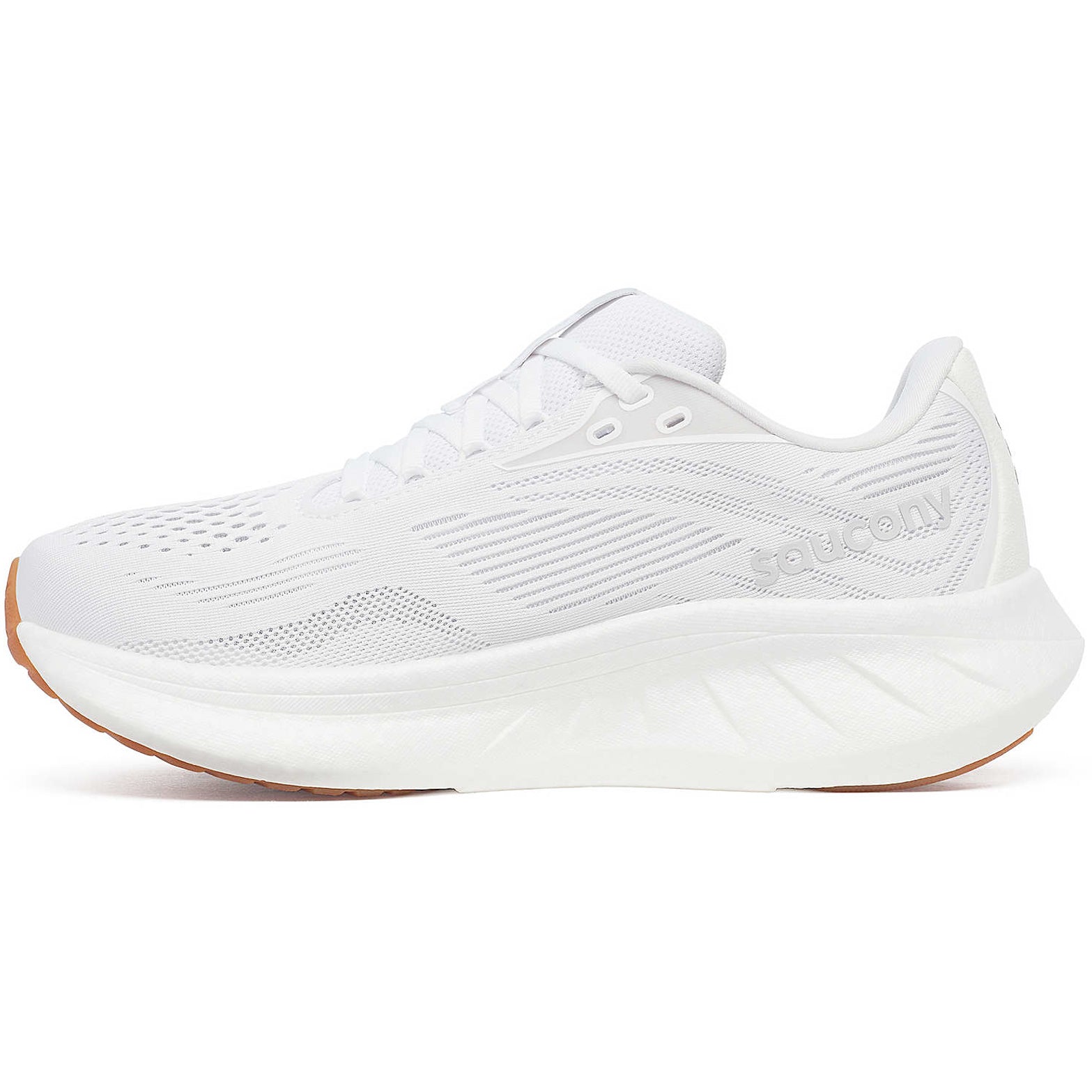 Women's Ride 18 Running Shoes White / Gum - Achilles Heel
