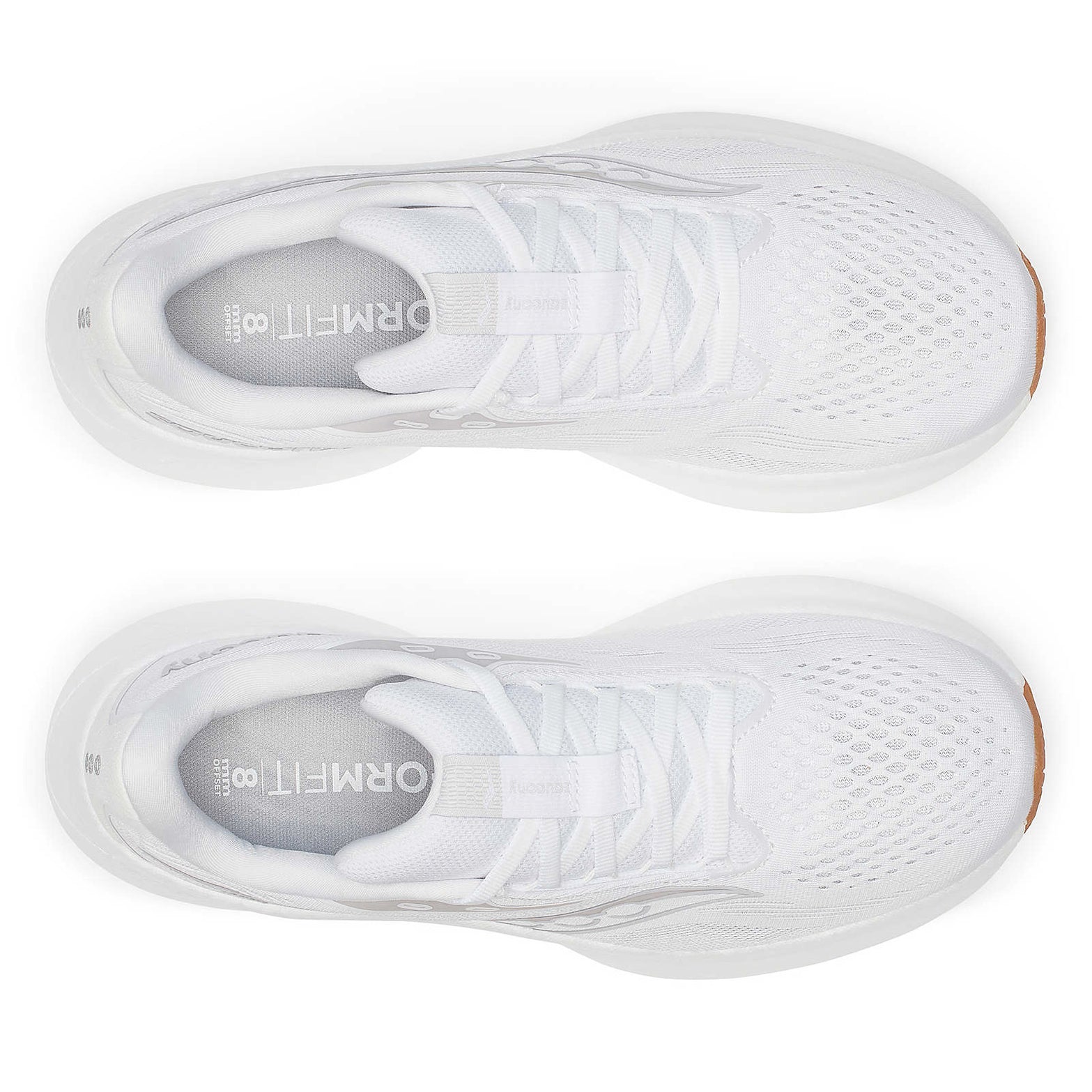 Women's Ride 18 Running Shoes White / Gum - Achilles Heel