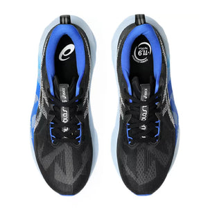 Asics Men's Novablast 5 Running Shoes Black / White - achilles heel