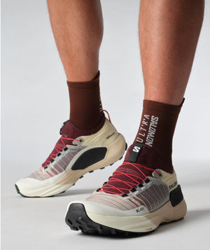 Salomon S/LAB Genesis Trail Running Shoes Vanilla Ice / Decadent Chocolate / Black - achilles heel