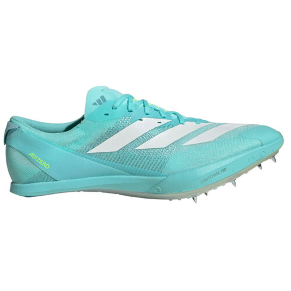 Adizero Finesse Running Spikes Flash Aqua / Zero Metalic / Lucid Lemon - Achilles Heel