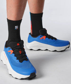 Salomon Men's Ultra Glide 3 Trail Running Shoes French Blue / Lunar Rock / Cherry Tomato - achilles heel
