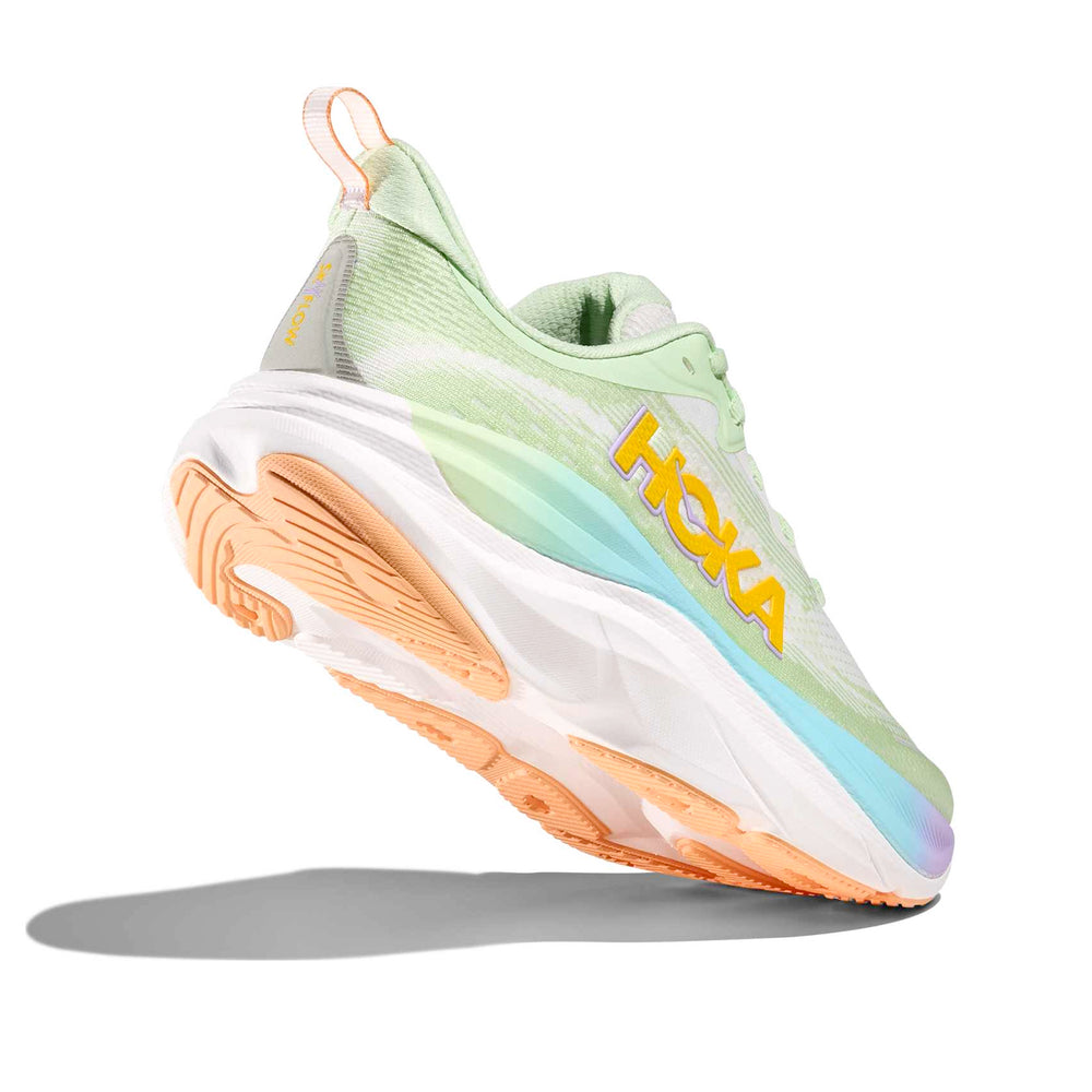 Hoka Women's Skyflow Running Shoes Luna Moth / White - achilles heel