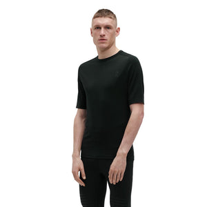 On Men's Merino Tee Black - achilles heel