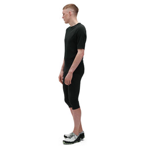 On Men's Merino Tee Black - achilles heel