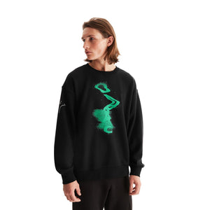 On Men's Graphic Club Crew Black / Mint - achilles heel