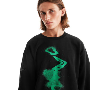 On Men's Graphic Club Crew Black / Mint - achilles heel