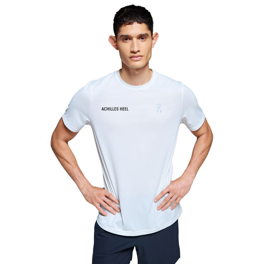 On x Achilles Heel Run Club Men's Core Tee Undyed White - Achilles Heel