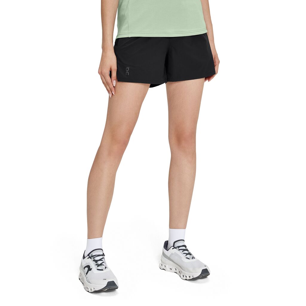 On Women's Essential Shorts Black Achilles Heel