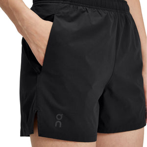 On Women's Essential Shorts Black - achilles heel