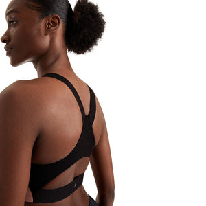 On Women's Performance Bra Lumos Woodrose / Black - achilles heel