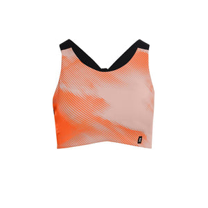 On Women's Performance Bra Lumos Woodrose / Black - achilles heel