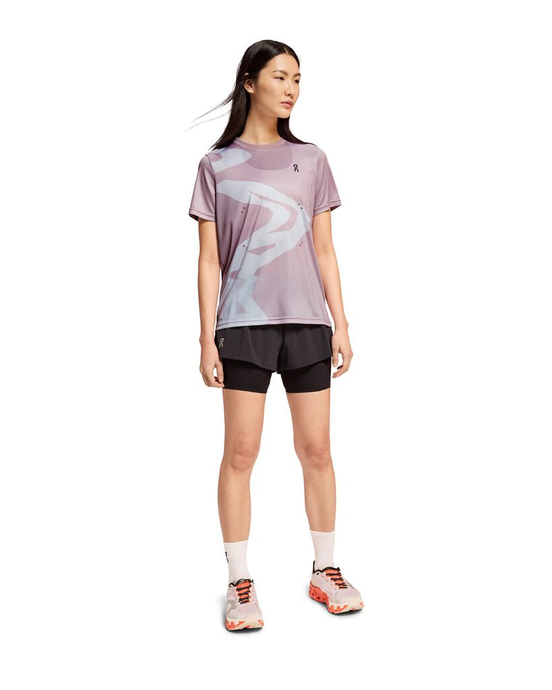 On Women's Pace Tee Mauve - achilles heel