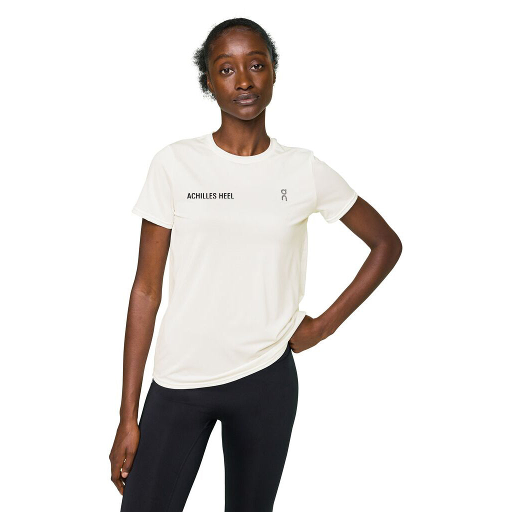 On x Achilles Heel Run Club Women's Core Tee Undyed White - Achilles Heel