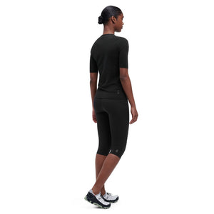 On Women's Merino Tee Black - achilles heel