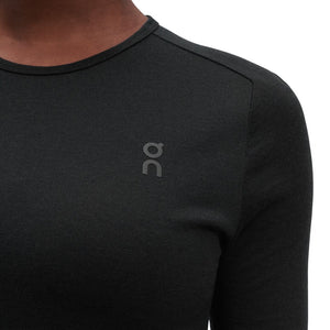 On Women's Merino Tee Black - achilles heel