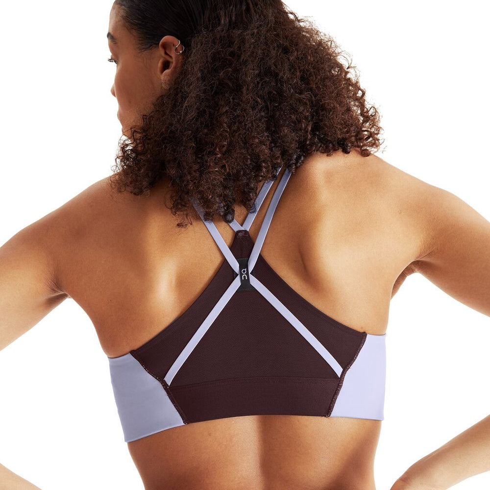 On Women's Active Bra Lavender / Ox - achilles heel