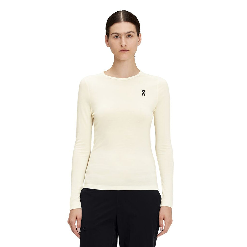 On Women's Merino Top White - achilles heel