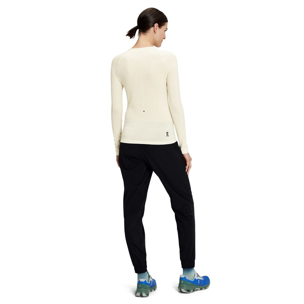 On Women's Merino Top White - achilles heel