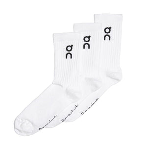 On Logo Sock 3-Pack White - achilles heel